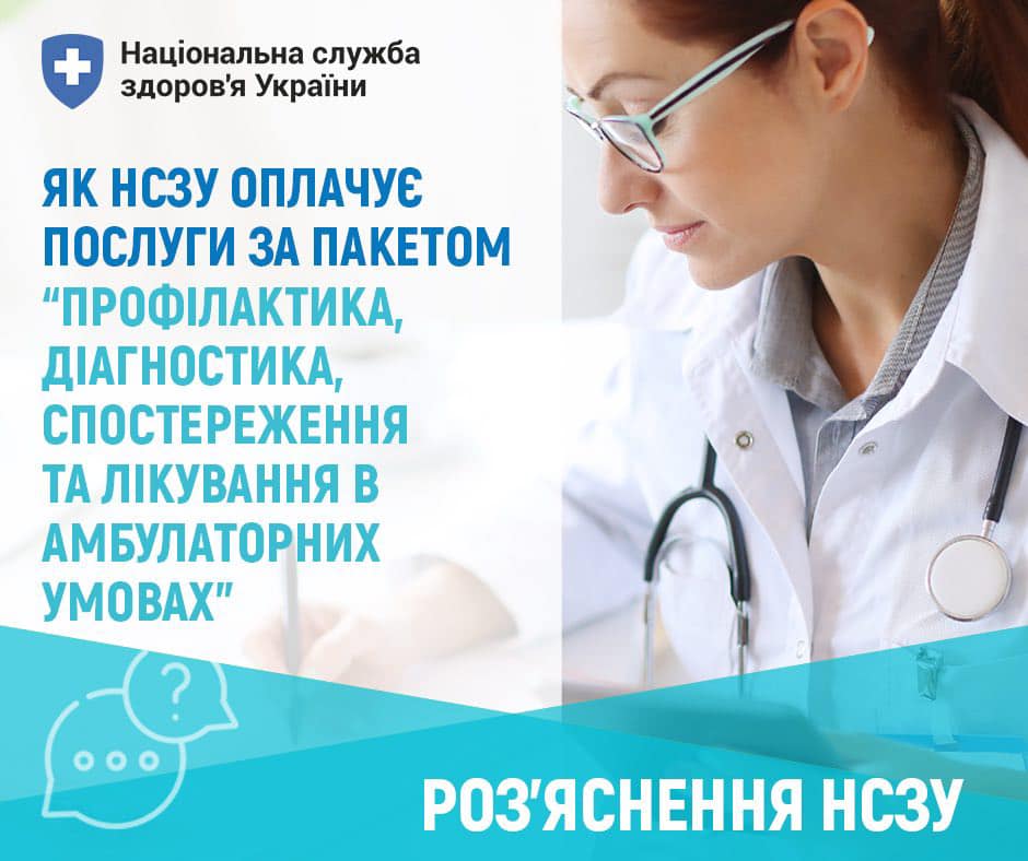 Перелік безоплатних послуг для пацієнта в амбулаторних умовах